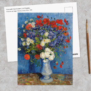 Carte Postale Vincent van Gogh - Vase avec Bleuets & Coquelicots