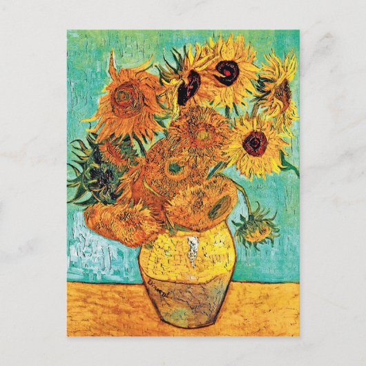 Carte Postale Vincent Van Gogh - Vase Avec Douze Tournesols (Devant)