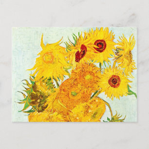Carte Postale Vincent van Gogh Vase avec douze tournesols Art