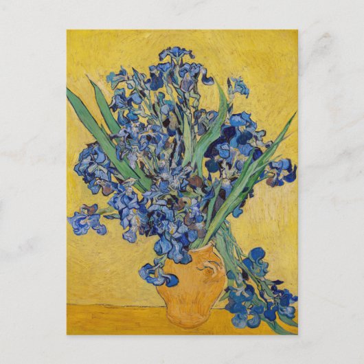 Carte Postale Vincent van Gogh - Vase avec iris (Devant)