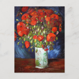 Carte Postale Vincent Van Gogh Vase avec le Red Poppys Fine Art
