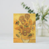 Carte Postale Vincent van Gogh - Vase avec quinze tournesols (Debout devant)