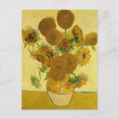 Carte Postale Vincent van Gogh - Vase avec quinze tournesols (Devant)