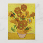Carte Postale Vincent van Gogh - Vase avec quinze tournesols (Devant)