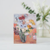 Carte Postale Vincent van Gogh - Vase avec Roses et anémones (Debout devant)