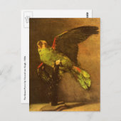 Carte Postale Vincent van Gogh - Vie morte avec perroquet vert (Devant / Derrière)
