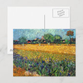 Carte Postale Vincent Van Gogh - Vue d'Arles avec des iris (Devant / Derrière)