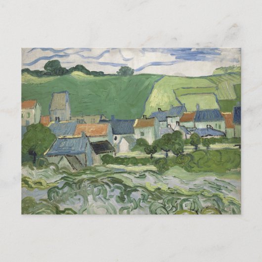 Carte Postale Vincent van Gogh - Vue d'Auvers (Devant)