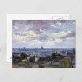 Carte Postale Vincent van Gogh Vue de Paris (Devant / Derrière)