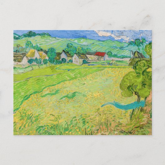 Carte Postale Vincent van Gogh - Vue des Vessenots près d'Auvers (Devant)