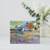 Carte Postale Vincent Van Gogh - Vue sur l'asile et la chapelle (Debout devant)