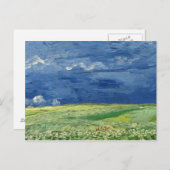 Carte Postale Vincent van Gogh - Wheatfield sous Thundernuds (Devant / Derrière)