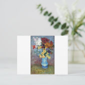 Carte Postale Vincent Willem van Gogh - Fleurs dans un vase bleu (Debout devant)