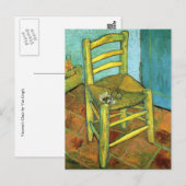 Carte Postale Vincent's Chair par Van Gogh (Devant / Derrière)