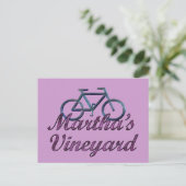 Carte postale Vineyard Bicyclette (Debout devant)