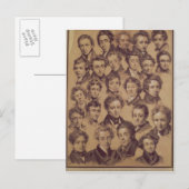 Carte Postale Vingt-cinq élèves du Studio d'Antoine (Devant / Derrière)