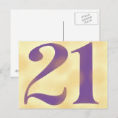 Carte Postale Vingt et un (Devant / Derrière)