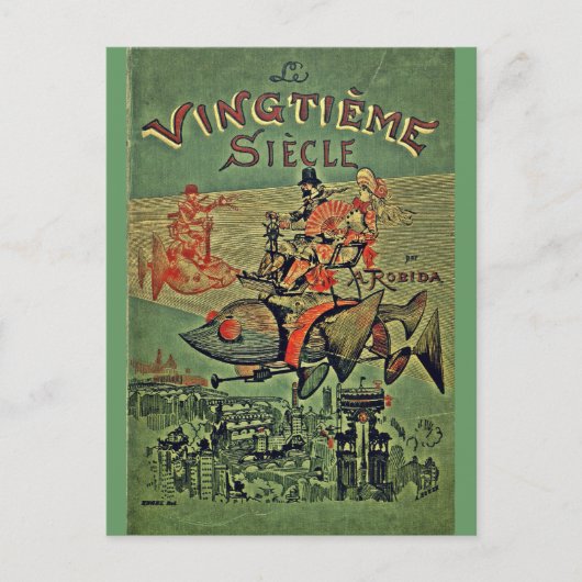 Carte Postale Vingtieme Siecle Retro Steampunk (Devant)