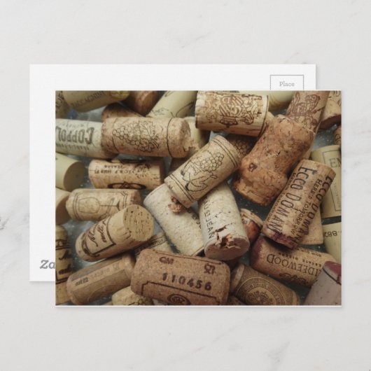 Carte Postale Vins Corks (Devant / Derrière)