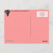 Carte postale Vins de raisin (Dos)