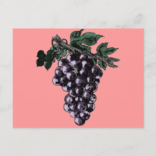 Carte postale Vins de raisin (Devant)