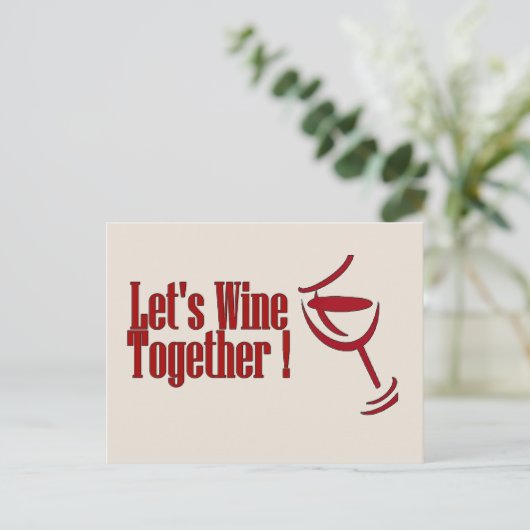 Carte Postale Vins ensemble ! (Debout devant)