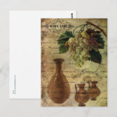 Carte Postale Vins Spiritueux, Nectar des dieux (Devant / Derrière)