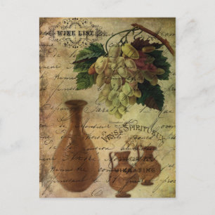 Carte Postale Vins Spiritueux, Nectar des dieux