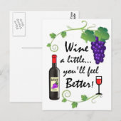 Carte Postale Vins un peu... (Devant / Derrière)