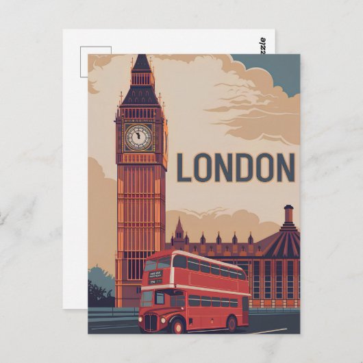 Carte Postale Vintage (Devant / Derrière)