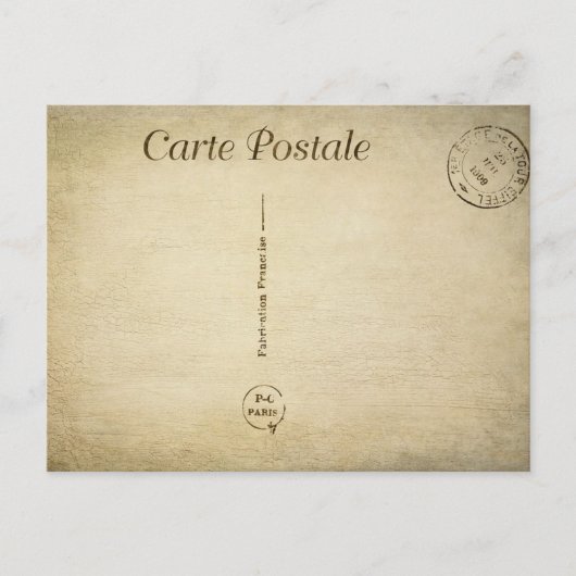 Carte Postale Vintage (Devant)
