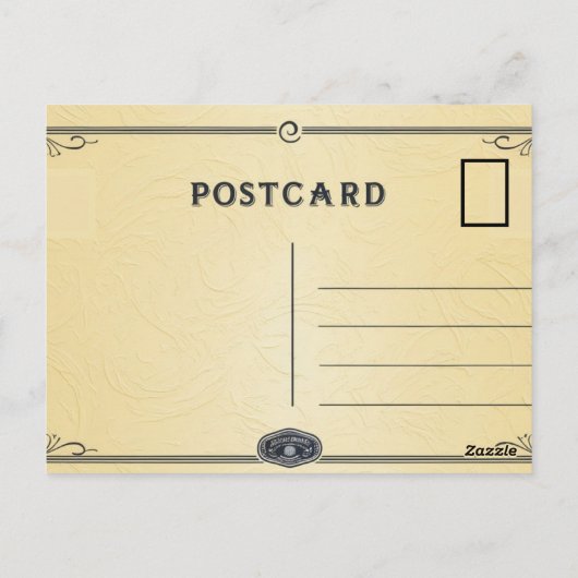 Carte Postale vintage (Dos)