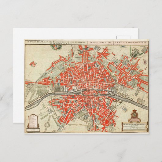 Carte Postale Vintage (Devant / Derrière)