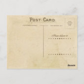 Carte postale vintage (Dos)