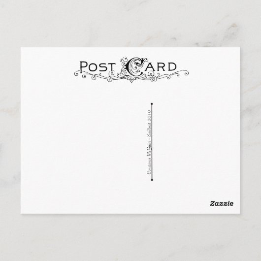 Carte postale vintage (Dos)