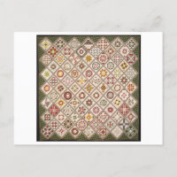 Carte postale vintage 1800s Friendship Quilt