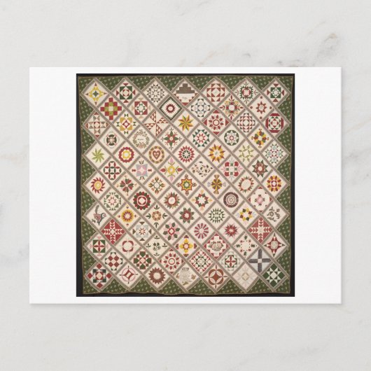Carte postale vintage 1800s Friendship Quilt (Devant)