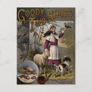 Carte Postale vintage 1888 Couverture du livre Goody-Two Chaussu
