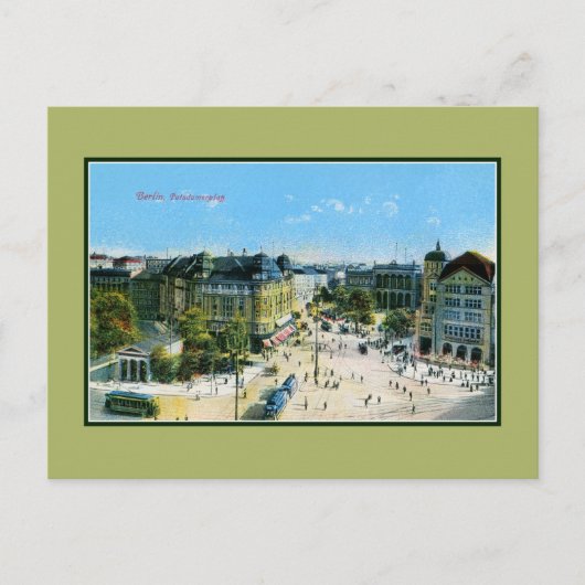 Carte Postale Vintage 1900 Berlin Potsdam Carré (Devant)