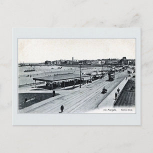 Carte Postale Vintage 1900 Marine Drive Margate Kent England