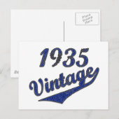 Carte Postale vintage 1935 (Devant / Derrière)