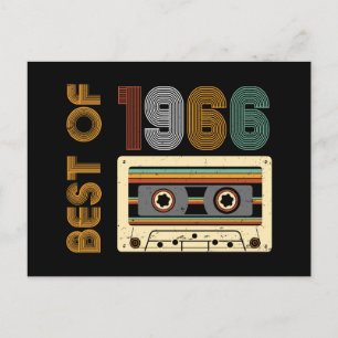 Carte Postale Vintage 1966 Fabriqué en 1966 60e anniversaire 60 