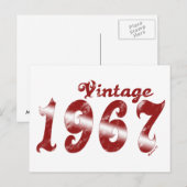 Carte postale vintage 1967 (Devant / Derrière)
