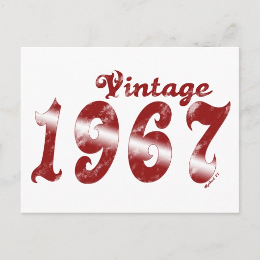 Carte postale vintage 1967 (Devant)