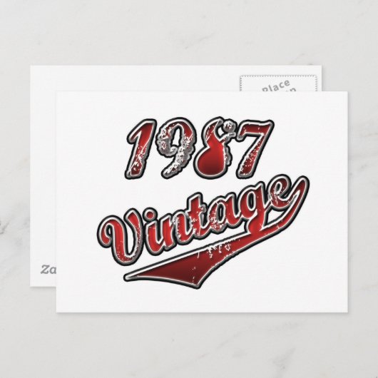 Carte Postale vintage 1987 (Devant / Derrière)