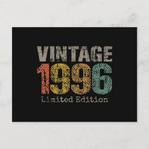 Carte Postale Vintage 1996 Texte Cadeau 30e Anniversaire Hommes