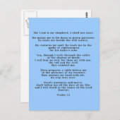 Carte postale vintage 23e Psaume (Devant / Derrière)