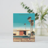 Carte postale vintage 29 Palms Travel (Debout devant)