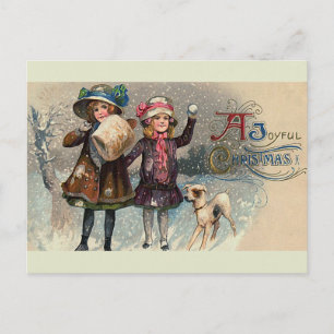 Carte postale Vintage "A Joyeux Christmas"