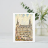 Carte Postale Vintage Aachen Allemagne Rathaus (Debout devant)